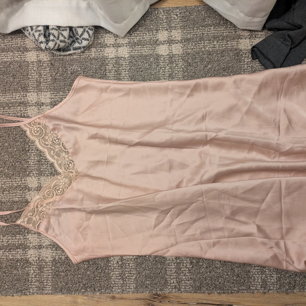 Blush Lace Trim Chemise